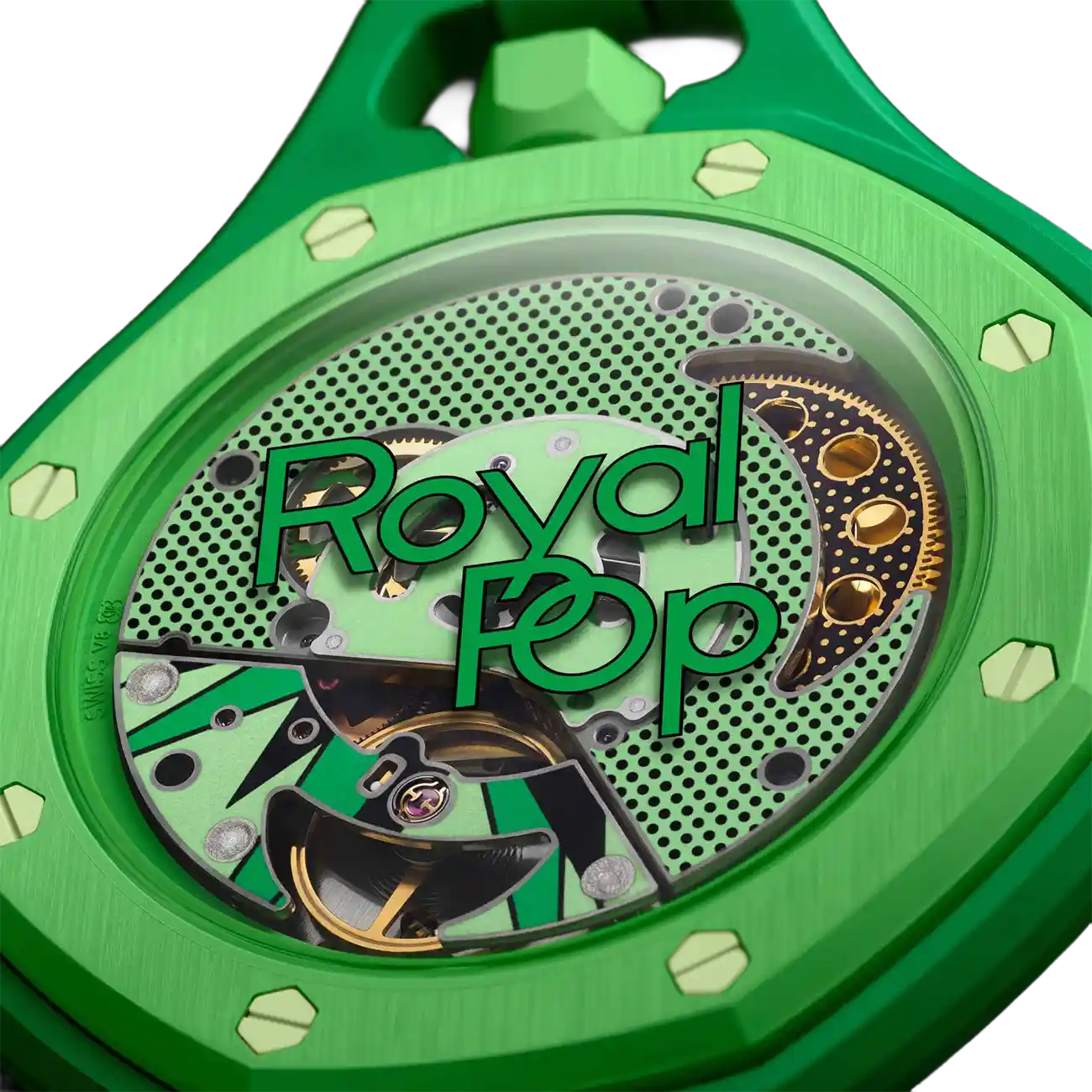 Royal Pop Collection Pocket Watch Green Eight