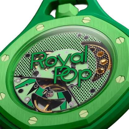 Royal Pop Collection Pocket Watch Green Eight