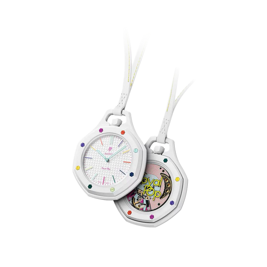 Royal Pop Collection Pocket Watch Huit Blanc